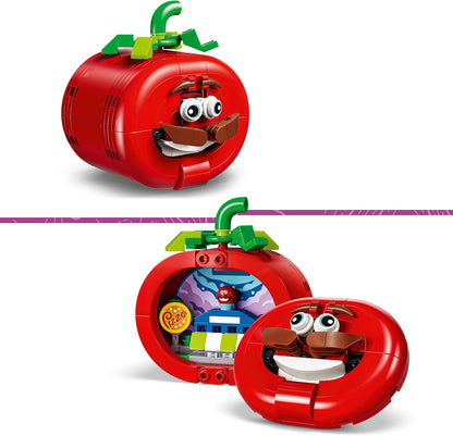 LEGO Fortnite Tomatohead Bouwpakket voor Kinderen met - Kinderkamer Decoratie - Model met Mini-Pizzarestaurant - Cadeau voor Jongens, Meisjes en Gamers vanaf 10 Jaar 77079