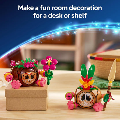 LEGO | Disney Moana Kakamora - Toy incl. 2 Flowerpot Figures w/Artificial Flowers for Kids' Room Decor - Gift for 9+ Year Old Girls & Movie Fans - 43293