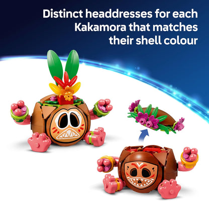 LEGO | Disney Moana Kakamora - Toy incl. 2 Flowerpot Figures w/Artificial Flowers for Kids' Room Decor - Gift for 9+ Year Old Girls & Movie Fans - 43293