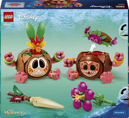 LEGO | Disney Moana Kakamora - Toy incl. 2 Flowerpot Figures w/Artificial Flowers for Kids' Room Decor - Gift for 9+ Year Old Girls & Movie Fans - 43293