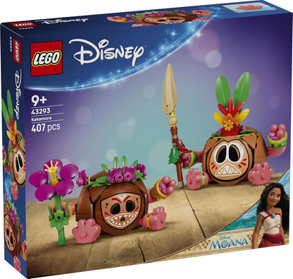 LEGO | Disney Moana Kakamora - Toy incl. 2 Flowerpot Figures w/Artificial Flowers for Kids' Room Decor - Gift for 9+ Year Old Girls & Movie Fans - 43293