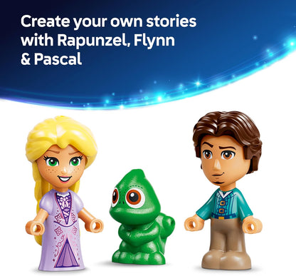 LEGO | Disney Princess Rapunzel's Mini Tower Toy - Tangled Set w/ 2 Mini Dolls, Pascal Figure, Accessories & Lock - Gift for 5+ Year Old Girls & Movie Fans - 43294