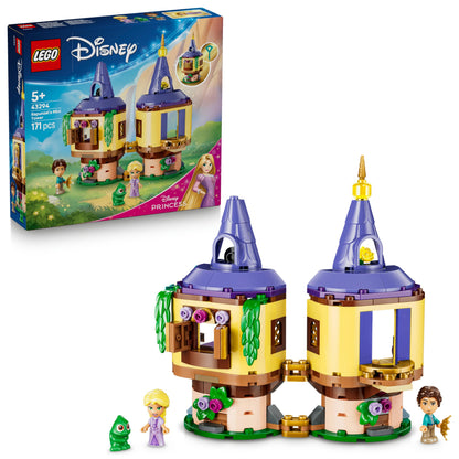LEGO | Disney Princess Rapunzel's Mini Tower Toy - Tangled Set w/ 2 Mini Dolls, Pascal Figure, Accessories & Lock - Gift for 5+ Year Old Girls & Movie Fans - 43294