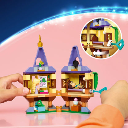 LEGO | Disney Princess Rapunzel's Mini Tower Toy - Tangled Set w/ 2 Mini Dolls, Pascal Figure, Accessories & Lock - Gift for 5+ Year Old Girls & Movie Fans - 43294