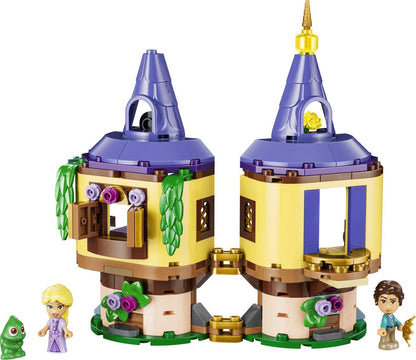 LEGO | Disney Princess Rapunzel's Mini Tower Toy - Tangled Set w/ 2 Mini Dolls, Pascal Figure, Accessories & Lock - Gift for 5+ Year Old Girls & Movie Fans - 43294