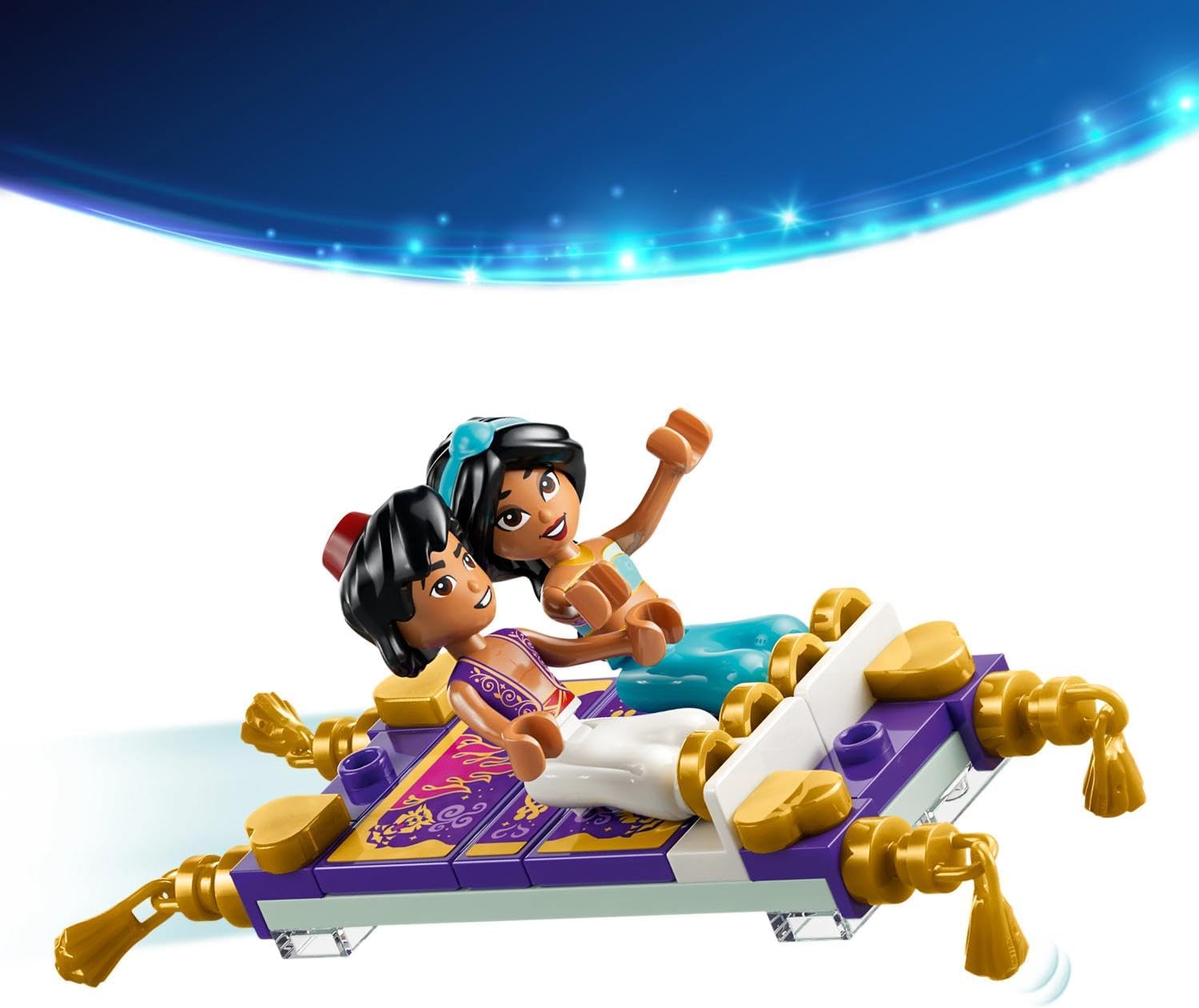 LEGO | Disney Princess Jasmines Sieradendoos - Aladdin Bouwbaar Speelgoed voor Kinderen met 2 Poppetjes, Vliegend Tapijt en Lamp - Decoratie - Cadeau voor Meisjes en Jongens vanaf 6 Jaar 43295