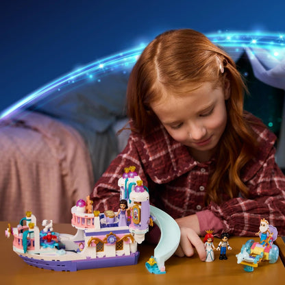 LEGO | Disney Princess Ariel's Royal Wedding Boat Toy - The Little Mermaid Set w/ 7 Figures incl. Ariel & Vanessa - Kids' Room Decor - Gift for 6+ Year Old Girls & Fans - 43299