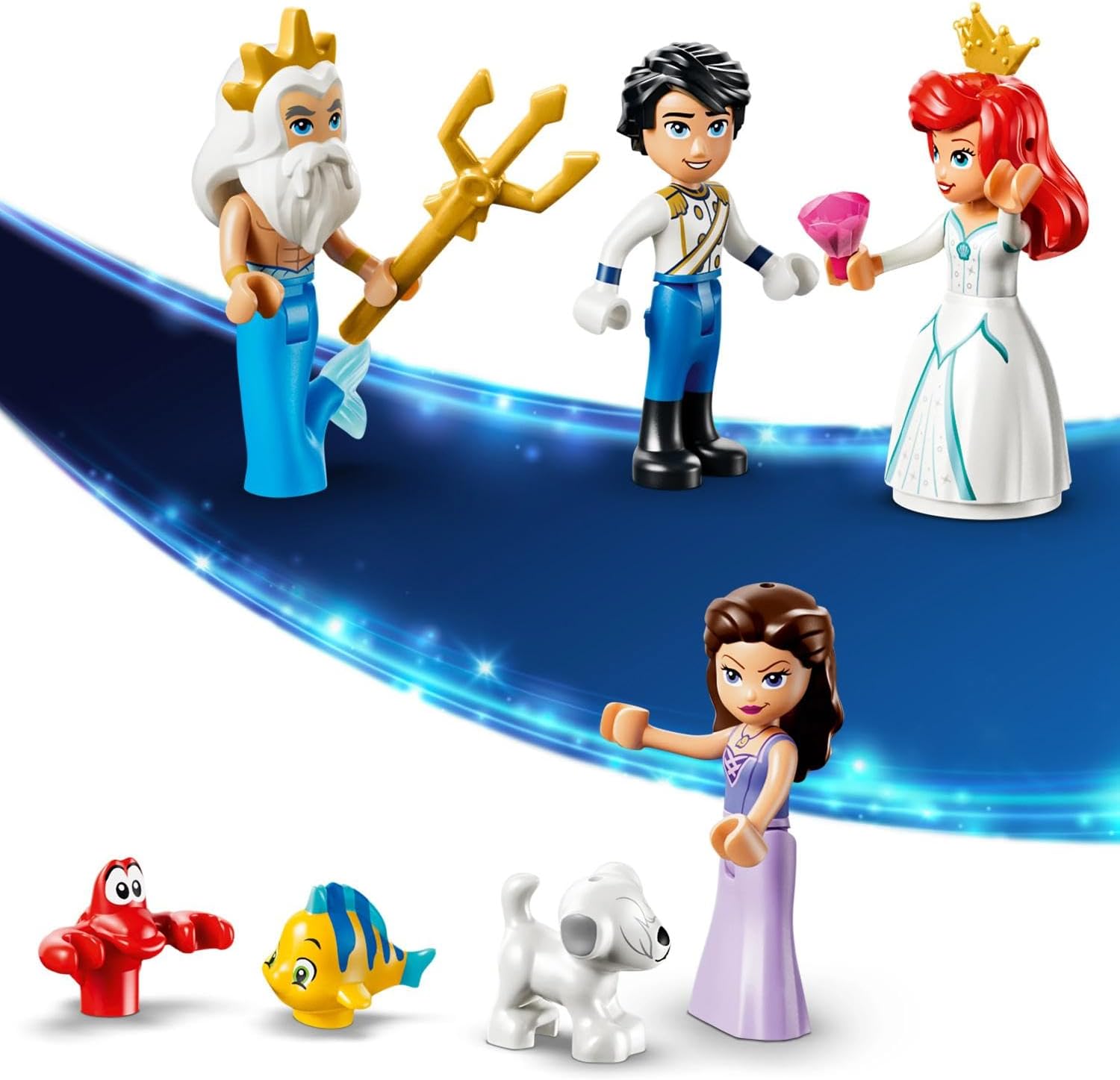 LEGO | Disney Princess Ariel's Royal Wedding Boat Toy - The Little Mermaid Set w/ 7 Figures incl. Ariel & Vanessa - Kids' Room Decor - Gift for 6+ Year Old Girls & Fans - 43299