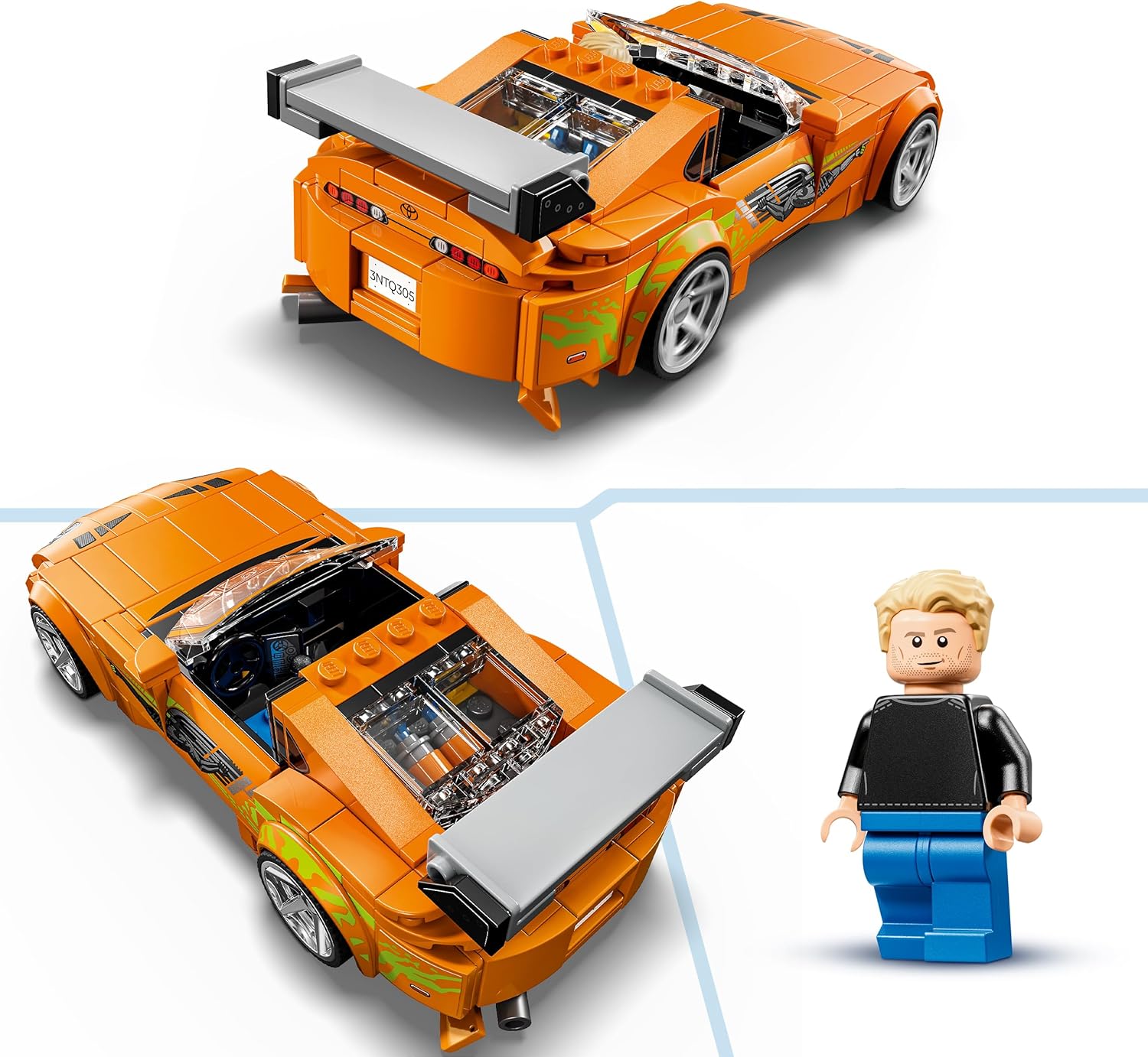 LEGO Speed Champions The Fast and The Furious Toyota Supra MK4 Auto Speelgoed voor Kinderen - Bouwpakket met Brian O’Conner Minifiguur - Cadeau voor Jongens, Tieners en Fans Vanaf 10 Jaar 77260