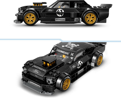 LEGO Speed Champions Ken Blocks '65 Ford Mustang Hoonicorn V1 Muscle Car Auto Speelgoed voor Kinderen - Bouwpakket met Minifiguur - Kinderkamer Decoratie - Cadeau voor Jongens Vanaf 9 Jaar 77262