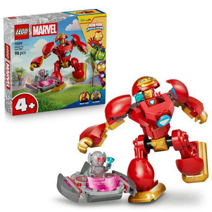 LEGO ǀ Marvel Iron Man und Seine Fantastischen Freunde Ultron vs. Iron Man - Superhelden Spielzeug mit Mech Actionfigur & 2 Minifiguren - Geschenk für Jungen ab 4 Jahren & Fans der Serie - 11209