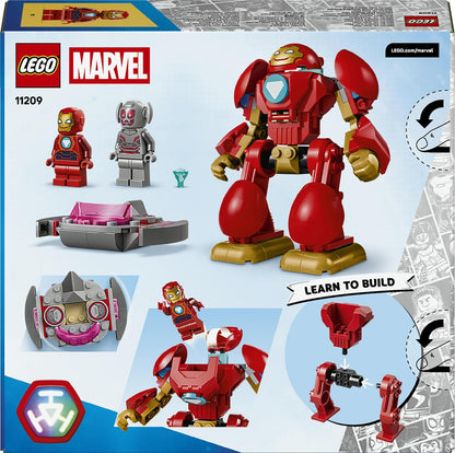 LEGO ǀ Marvel Iron Man und Seine Fantastischen Freunde Ultron vs. Iron Man - Superhelden Spielzeug mit Mech Actionfigur & 2 Minifiguren - Geschenk für Jungen ab 4 Jahren & Fans der Serie - 11209