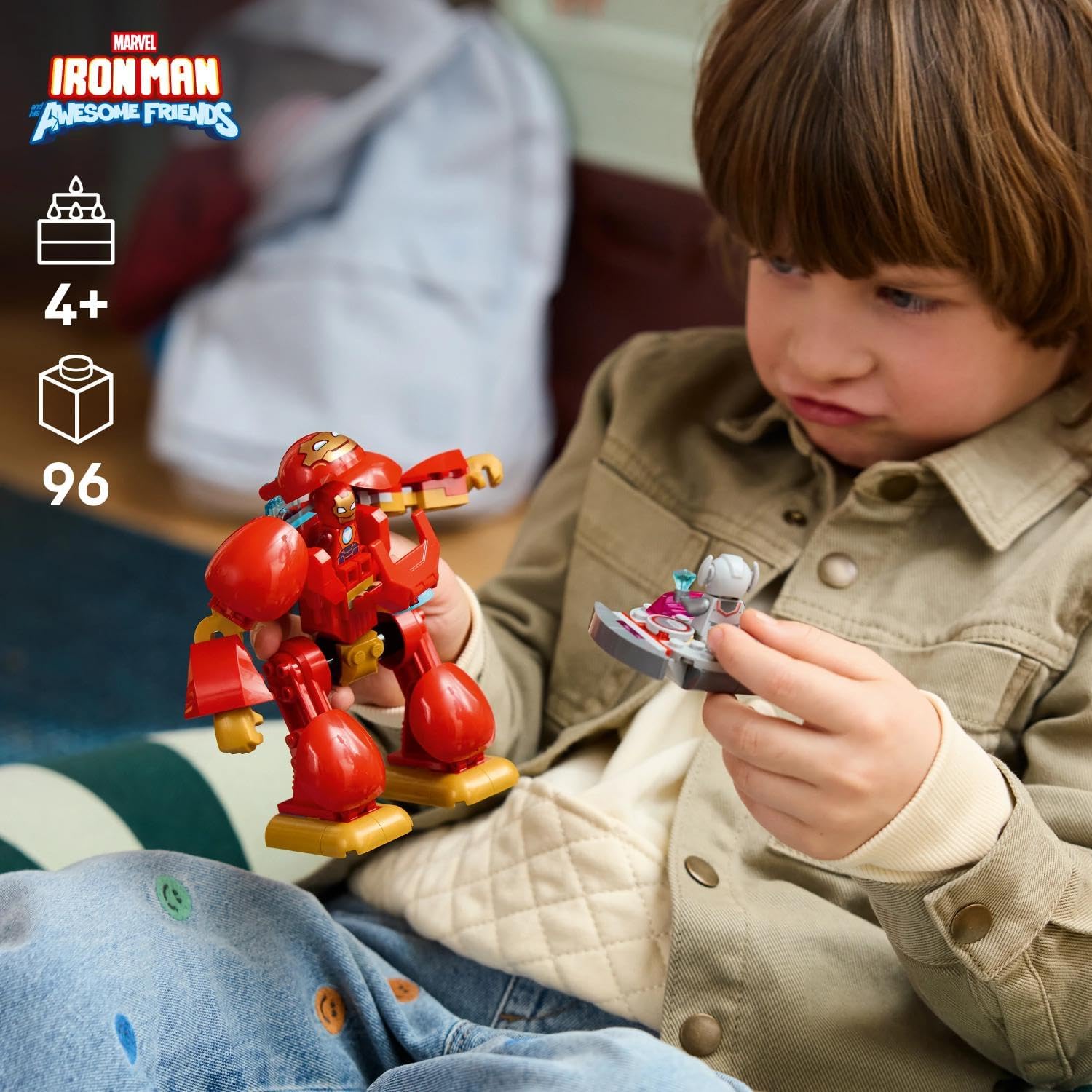 LEGO | Marvel Ultron vs. Iron Man - Superhero Toy w/Mech Action Figure & 2 Minifigures - Gift for 4+ Year Old Boys & Fans of the Iron Man and His Awesome Friends Show - 11209