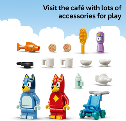 LEGO Bluey School with Rusty and Bluey - Educational Toy w/Kitchen, Cafe, 2 Minifgures & Play Food Accessories - Montessori Set - Birthday Gift for 4+ Year Old Girls & Boys - 11221
