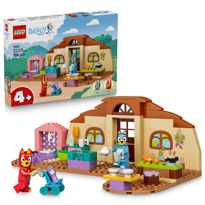 LEGO Bluey School with Rusty and Bluey - Educational Toy w/Kitchen, Cafe, 2 Minifgures & Play Food Accessories - Montessori Set - Birthday Gift for 4+ Year Old Girls & Boys - 11221