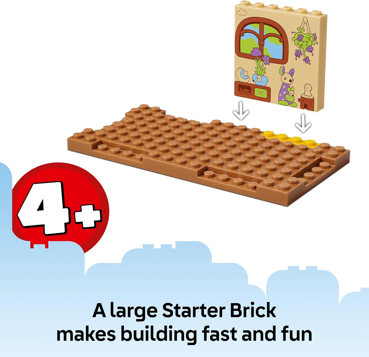 LEGO Bluey School with Rusty and Bluey - Educational Toy w/Kitchen, Cafe, 2 Minifgures & Play Food Accessories - Montessori Set - Birthday Gift for 4+ Year Old Girls & Boys - 11221