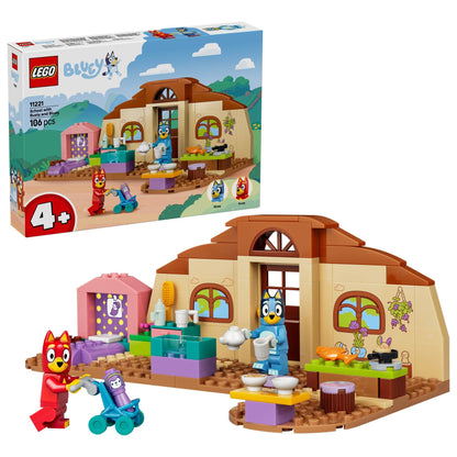 LEGO Bluey School with Rusty and Bluey - Educational Toy w/Kitchen, Cafe, 2 Minifgures & Play Food Accessories - Montessori Set - Birthday Gift for 4+ Year Old Girls & Boys - 11221