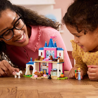 LEGO | Disney Princess Cinderella Animal Friends Castle Toy - Educational Set w/Mini Doll & 4 Animal Figures - Birthday Gift for 4+ Year Old Girls & Fans - 43283