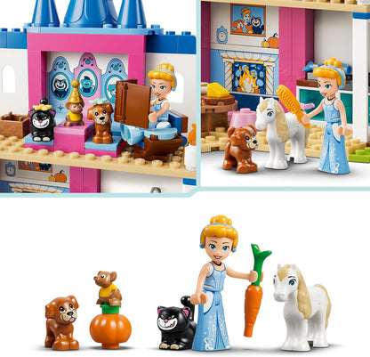 LEGO | Disney Princess Cinderella Animal Friends Castle Toy - Educational Set w/Mini Doll & 4 Animal Figures - Birthday Gift for 4+ Year Old Girls & Fans - 43283