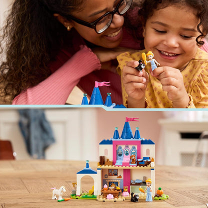 LEGO | Disney Princess Cinderella Animal Friends Castle Toy - Educational Set w/Mini Doll & 4 Animal Figures - Birthday Gift for 4+ Year Old Girls & Fans - 43283