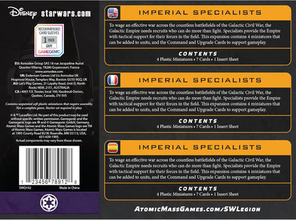 Asmodee | Star Wars: Legion - Imperial Specialists | Miniatures Game | Ages 14+ | 2 Players | 90 Minutes Playing Time