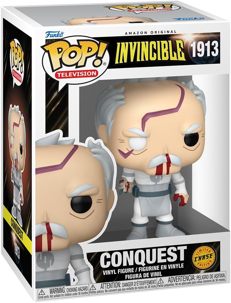 Funko POP! TV: Invincible - Conquest - 1 in 6 chance of receiving the rare Chase variant - Styles may vary - Collectable Vinyl Figure - Gift Idea - Official Merchandise - Toys For Kids & Adults