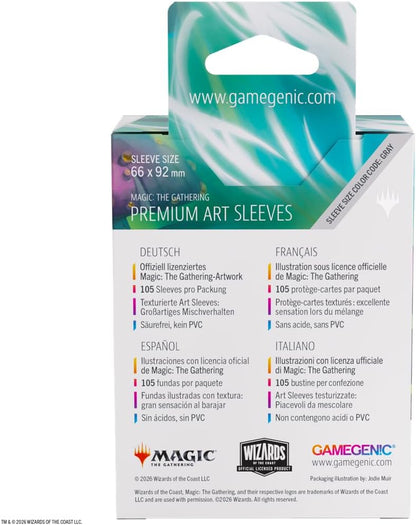 Gamegenic | Magic: The Gathering | Secrets of Strixhaven Premium Art Sleeves - Commander 3 | Trading Card Game Accessory | Ages 13+