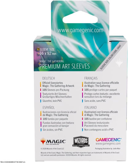 Gamegenic | Magic: The Gathering | Secrets of Strixhaven Premium Art Sleeves - Commander 4 | Trading Card Game Accessory | Ages 13+
