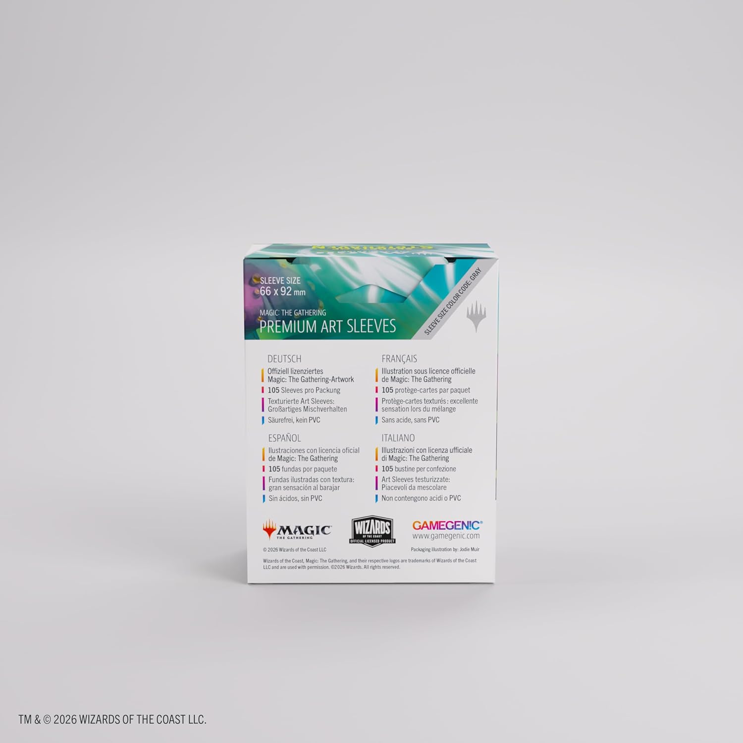 Gamegenic | Magic: The Gathering | Secrets of Strixhaven Premium Art Sleeves - Mana 5 | Trading Card Game Accessory | Ages 13+