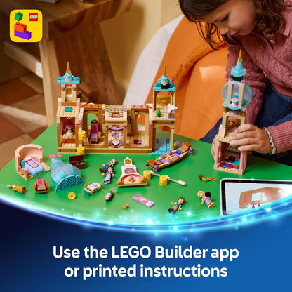 LEGO | Disney Princess Rapunzel's Castle Toy - Display Model w/ 4 Mini Dolls, Pascal Figure & Accessories - Birthday Gift for 6+ Year Old Girls & Tangled Movie Fans - 43297