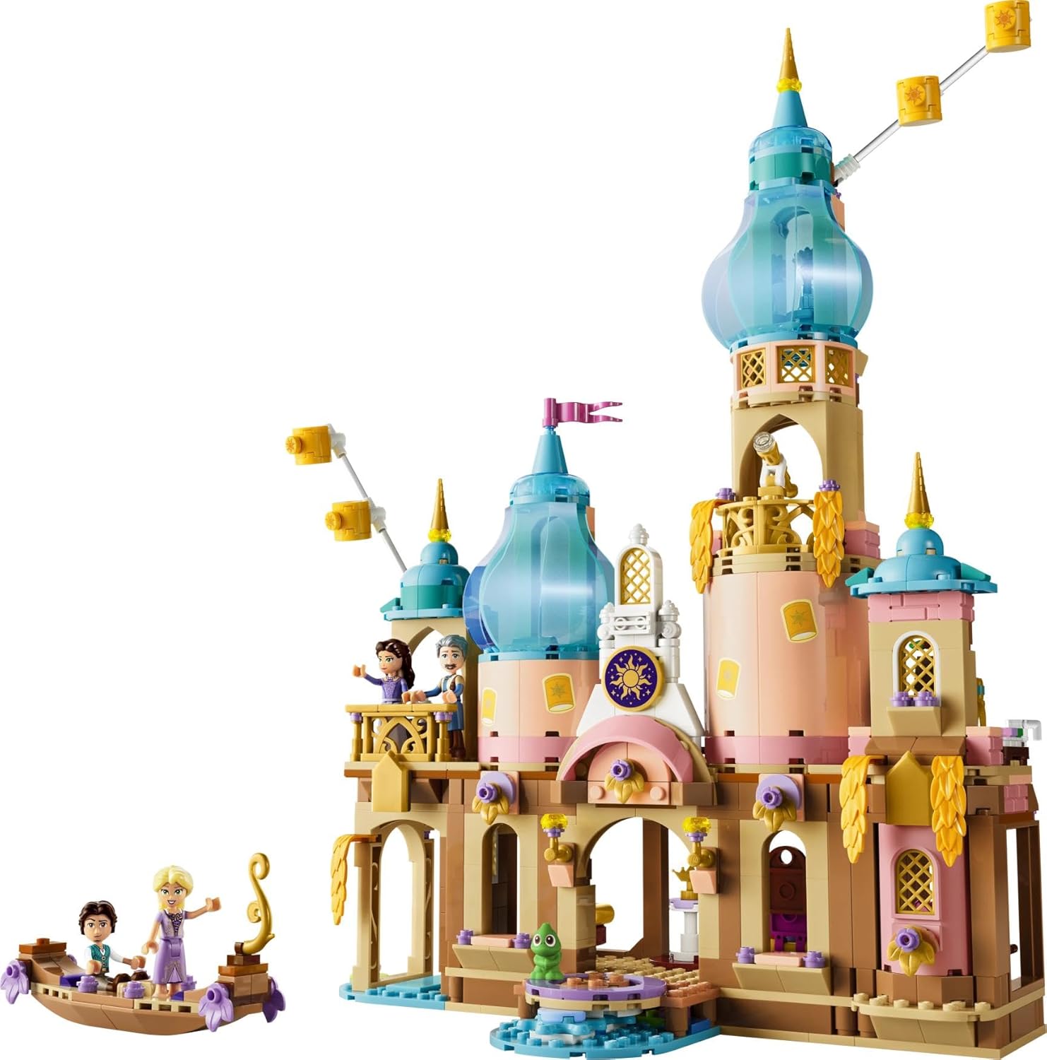 LEGO | Disney Princess Rapunzels Kasteel Bouwpakket voor Kinderen met 4 Poppetjes, Pascal Figuur en Accessoires - Cadeau voor Meisjes en Jongens vanaf 6 Jaar en Fans van Tangled - 43297