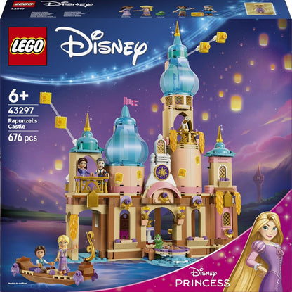 LEGO | Disney Princess Rapunzels Kasteel Bouwpakket voor Kinderen met 4 Poppetjes, Pascal Figuur en Accessoires - Cadeau voor Meisjes en Jongens vanaf 6 Jaar en Fans van Tangled - 43297