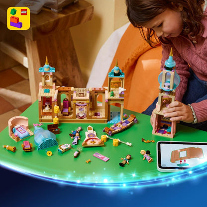 LEGO | Disney Princess Rapunzels Kasteel Bouwpakket voor Kinderen met 4 Poppetjes, Pascal Figuur en Accessoires - Cadeau voor Meisjes en Jongens vanaf 6 Jaar en Fans van Tangled - 43297
