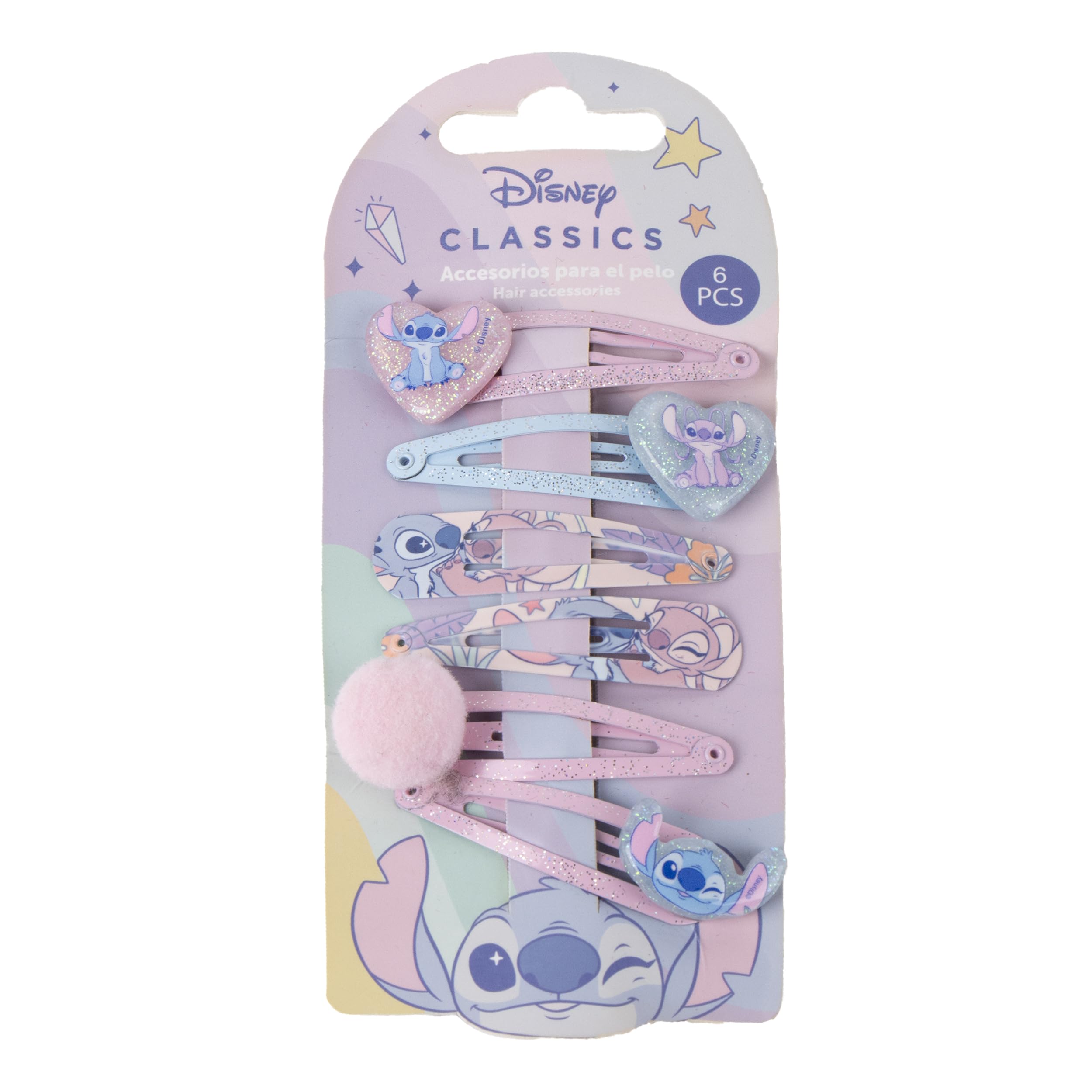 Cerda Beauty: Stitch - Hair Clips (6Pcs) (2500003682)