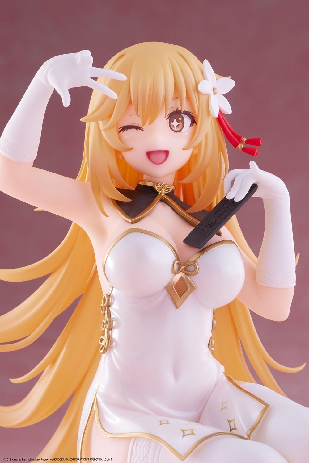 A Certain Scientific Railgun - Statua in PVC da tavolo, carina statuetta Misaki Shokuho vestito cinese, versione 13 cm