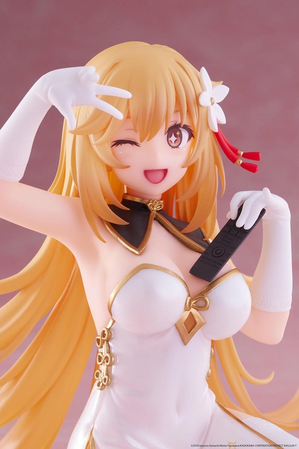 A Certain Scientific Railgun - Statua in PVC da tavolo, carina statuetta Misaki Shokuho vestito cinese, versione 13 cm