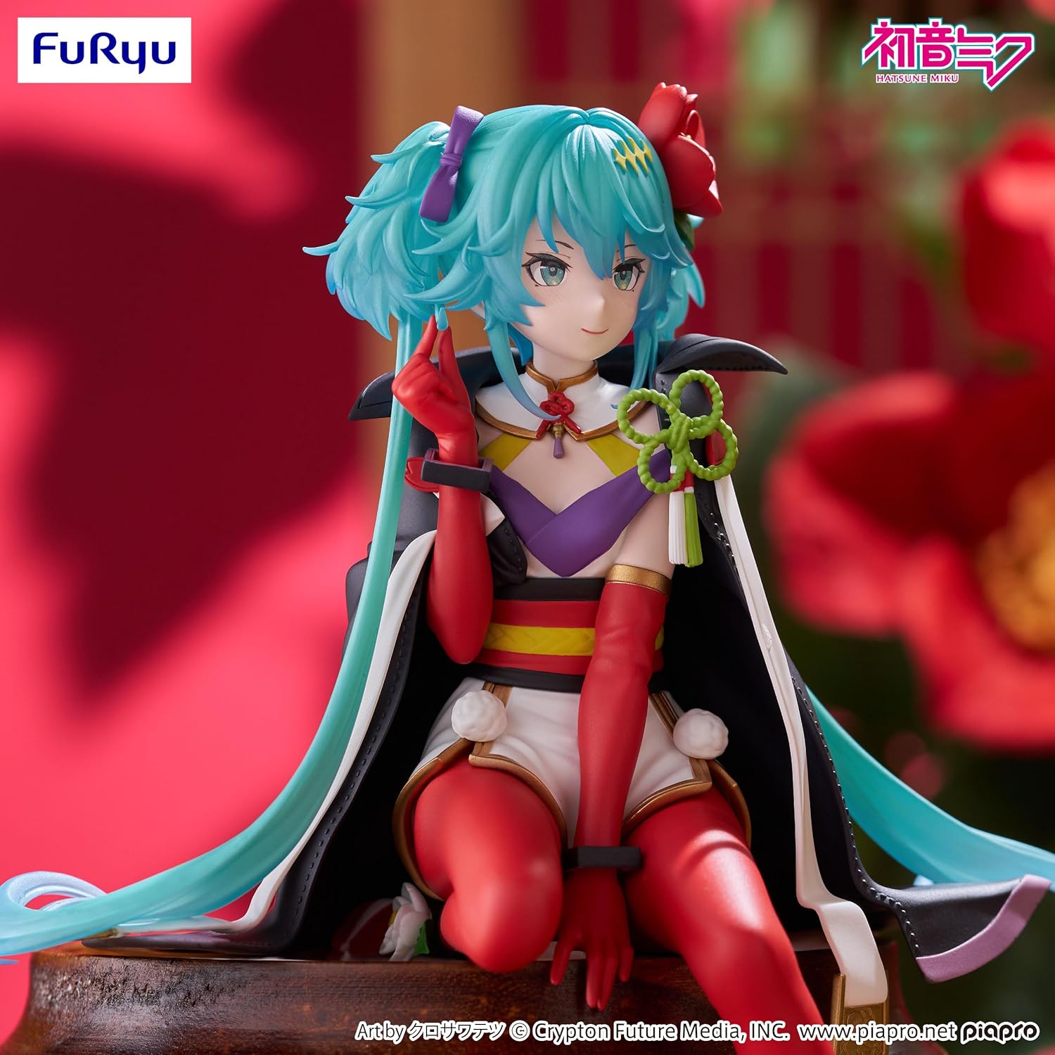 Furyu Corporation-Hatsune Miku Noodle Stopper Figure -Flower Fairy Camellia