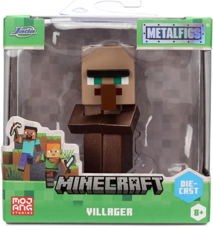 Jada Toys Minecraft Figur (1 Stück) - 1 von 4 Sammelfiguren aus Metall (Steve, Alex, Skelett, Dorfbewohner) für Fans und Kinder ab 8 Jahre, Auswahl per Zufallslos, 6,5 cm, Welle 4