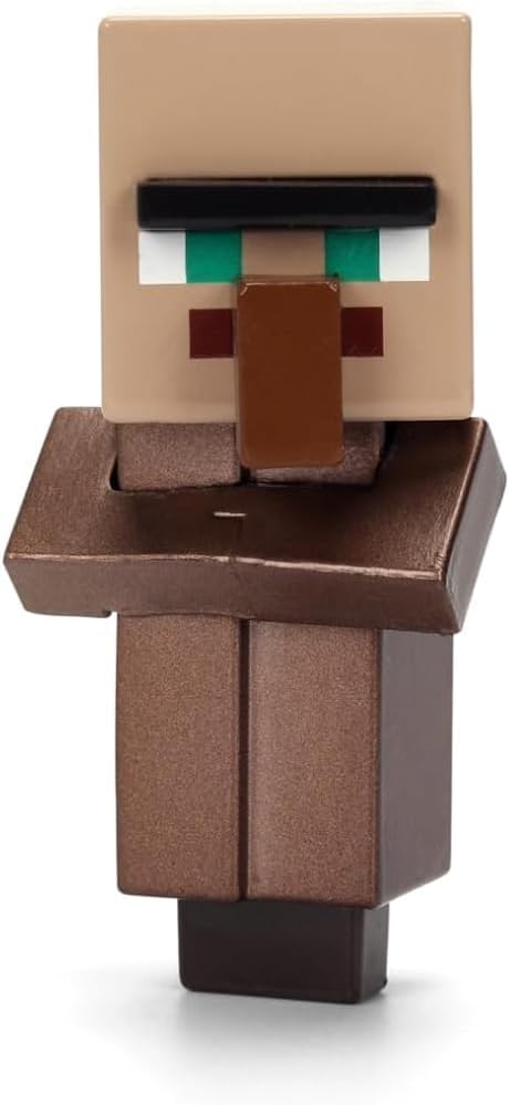Jada Toys Minecraft Figur (1 Stück) - 1 von 4 Sammelfiguren aus Metall (Steve, Alex, Skelett, Dorfbewohner) für Fans und Kinder ab 8 Jahre, Auswahl per Zufallslos, 6,5 cm, Welle 4