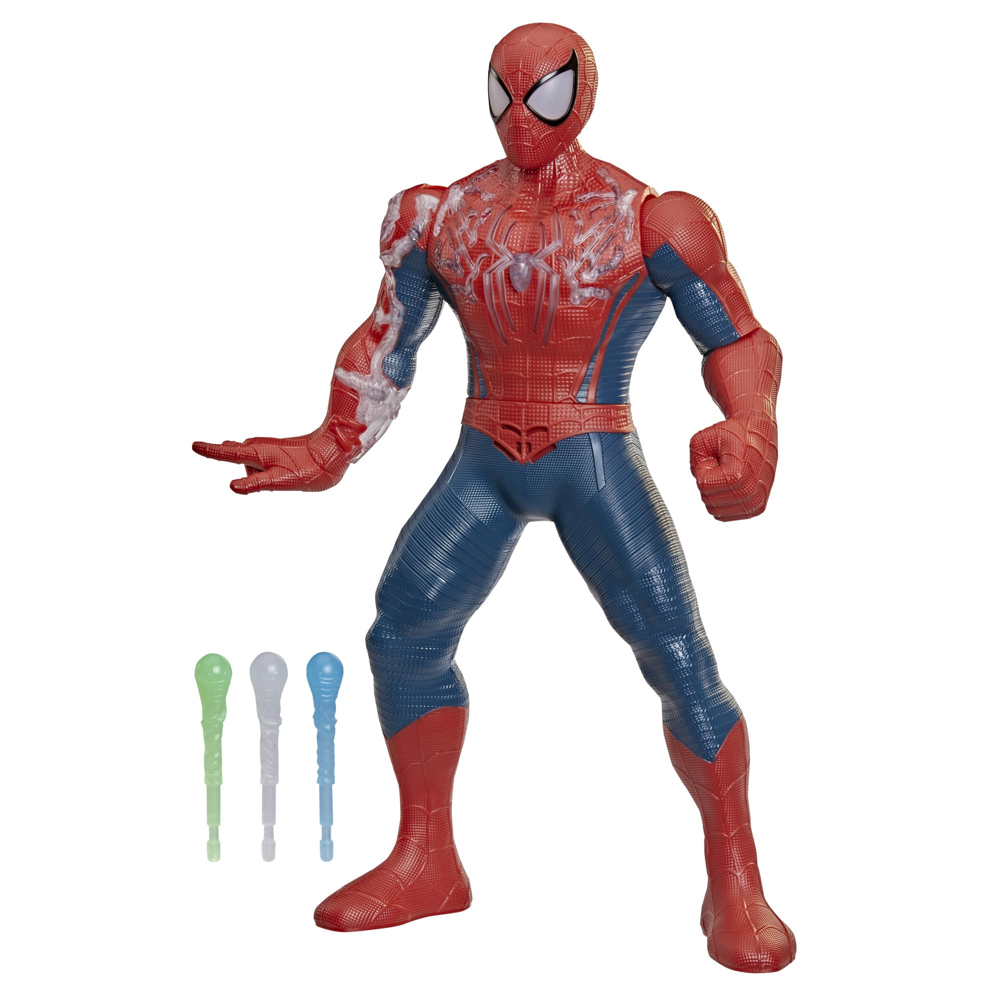 Marvel Spider-Man Day Power-Charge Spider-Man, Electronic Action Figure, 36.8 cm, Super Hero Toys and Figures for Children, 4+