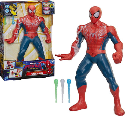 Marvel Spider-Man Day Power-Charge Spider-Man, Electronic Action Figure, 36.8 cm, Super Hero Toys and Figures for Children, 4+