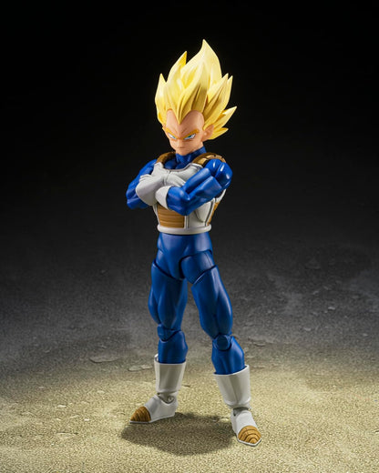 TAMASHII NATIONS Dragon Ball Z – Figurine Super Saiyan Vegeta (Dangerous Pride) S.H.Figuarts