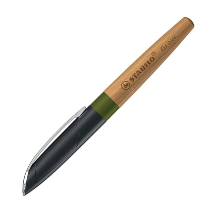 STABILO Grow Balpen - Mos Groen/Eikenhout