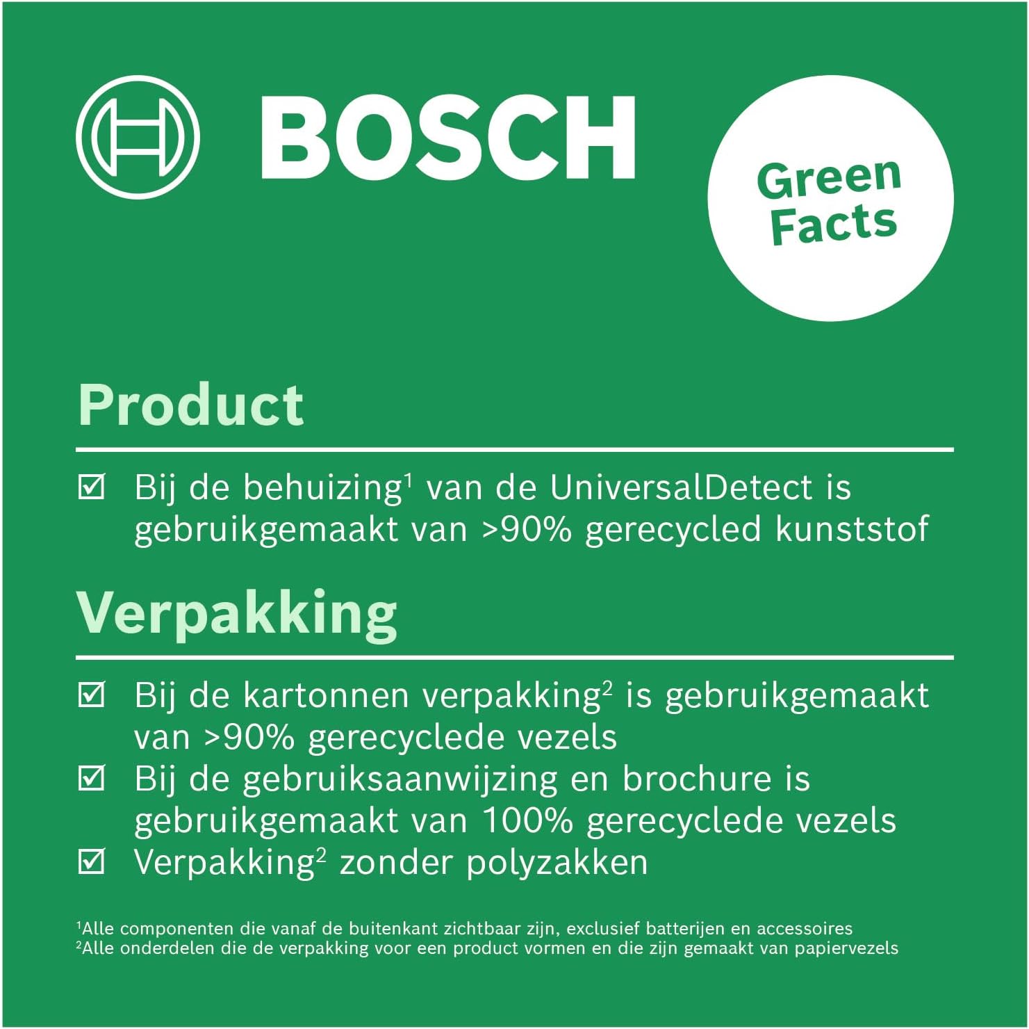 Bosch Universaldetect - Leiding Detector - Inclusief Batterijen