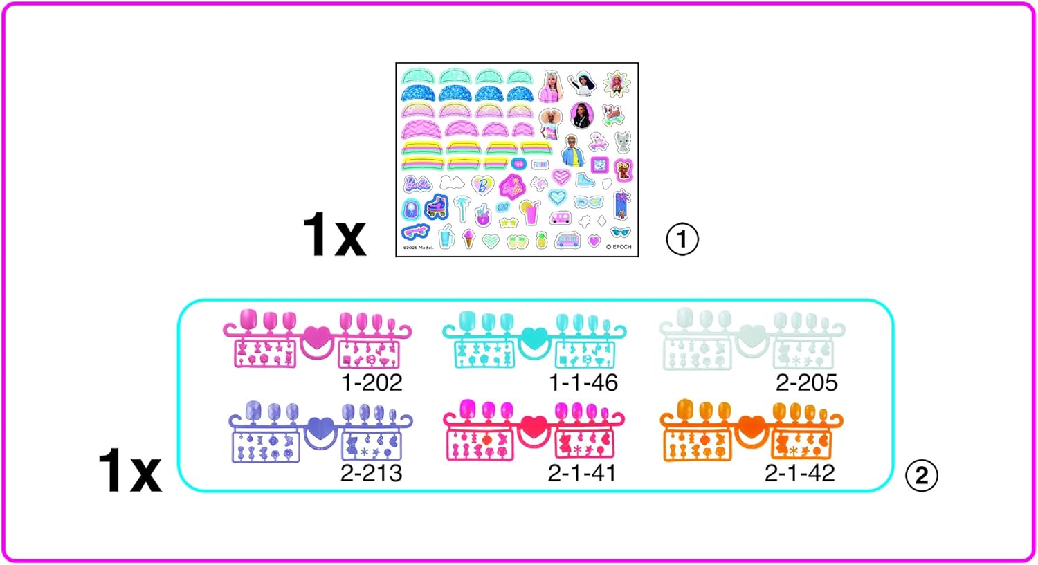 Aquabeads Nagelstudio Barbie Navullingsset