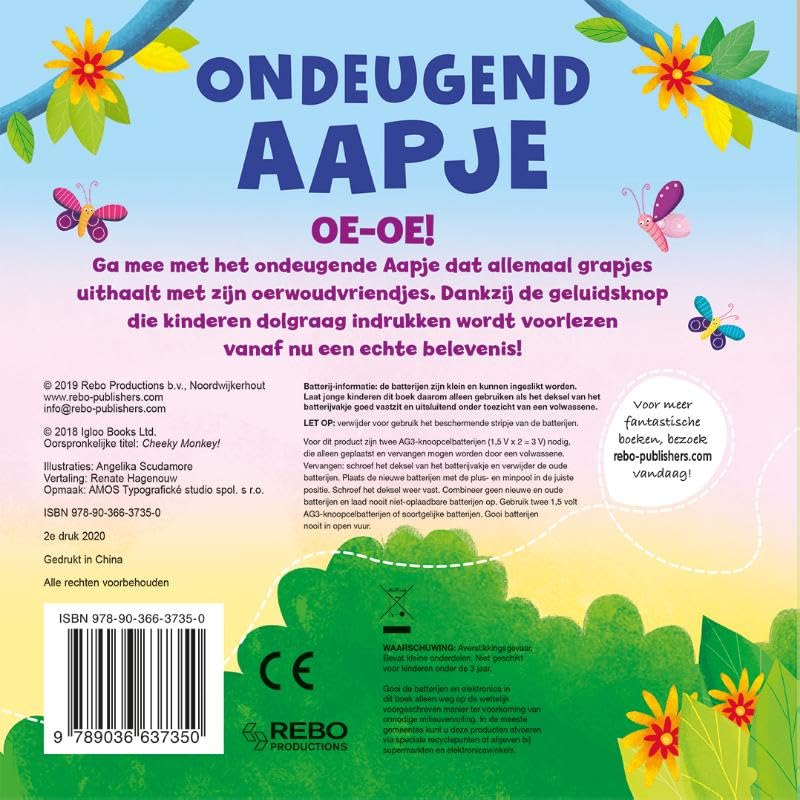 Ondeugend Aapje met Geluidsknop