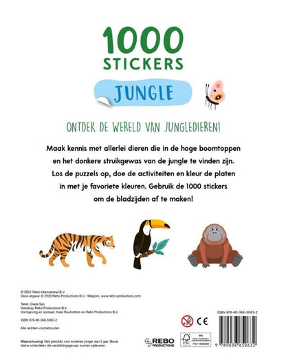 Doeboek Jungle - 1000 Stickers