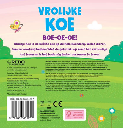 Vrolijke Koe -  Geluidenboek