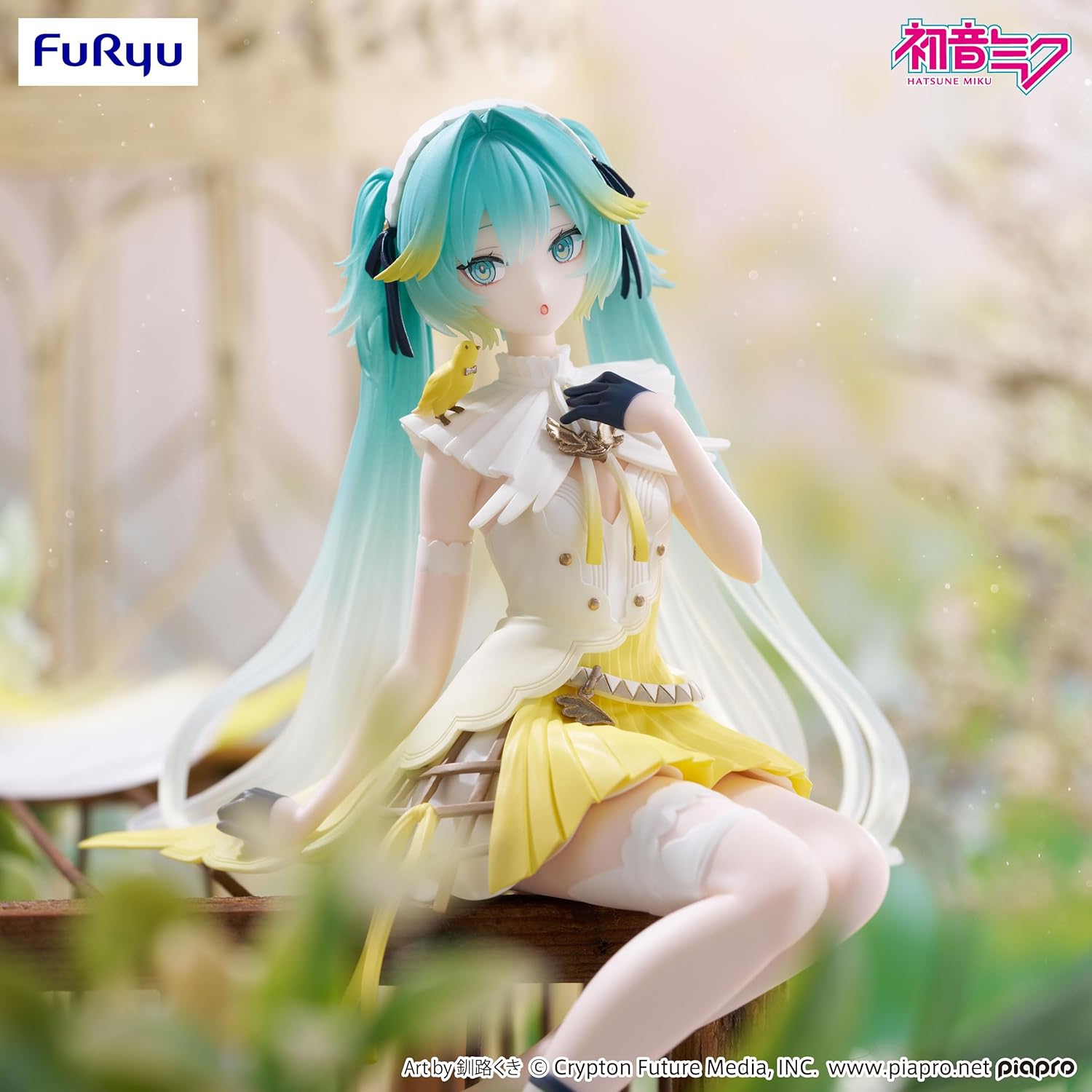 Furyu Hatsune Miku Nudelstopper-Figur – Kanarienvogel Ver. (14 cm