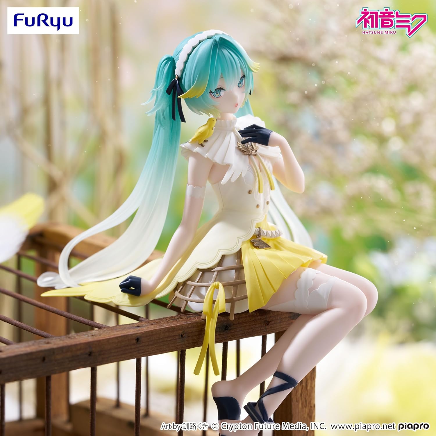 Furyu Hatsune Miku Nudelstopper-Figur – Kanarienvogel Ver. (14 cm